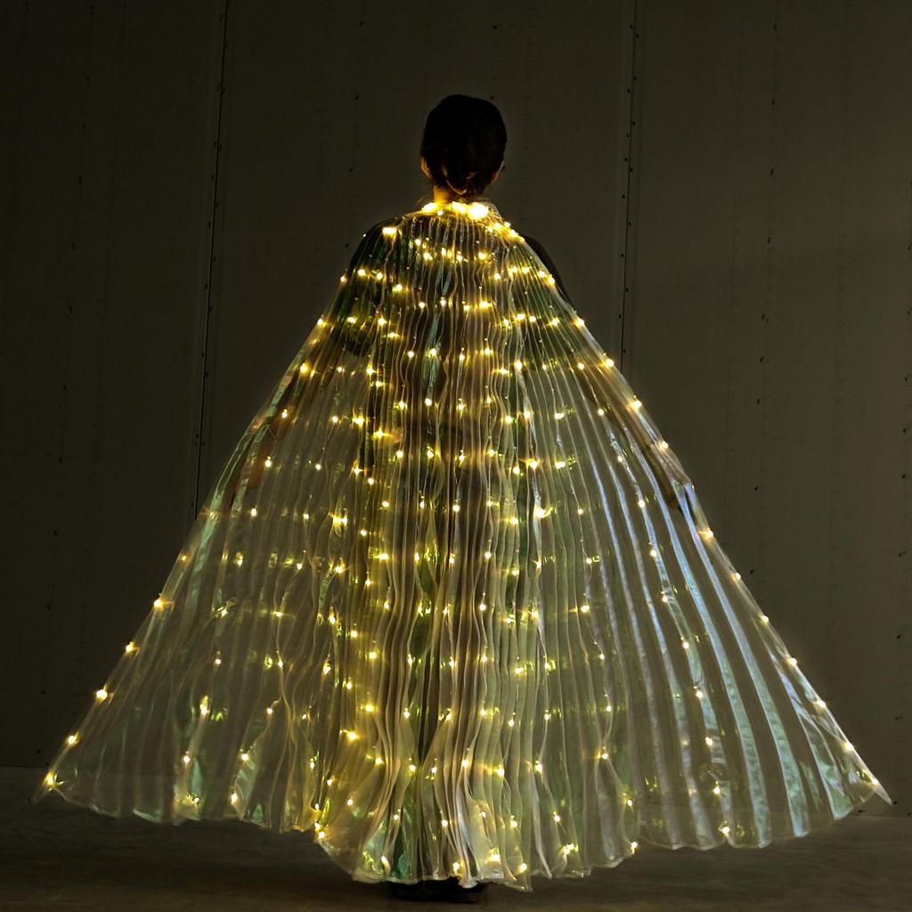 LED Luminous Butterfly Wings - Belly Dance, Fairy Costume, Catwalk Fluorescent Cloak