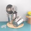 ZISIZ Stainless Steel Ice Bucket Set