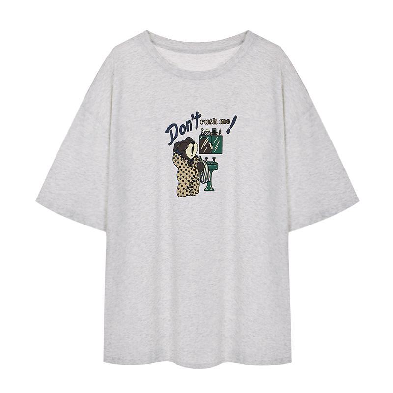 SELLY'S Bare Round Boxy T-Shirt_I6B-Cts064