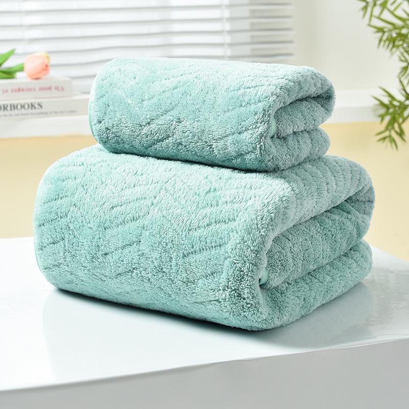 Temu Korallenfleece Weizenohr Handtuchset