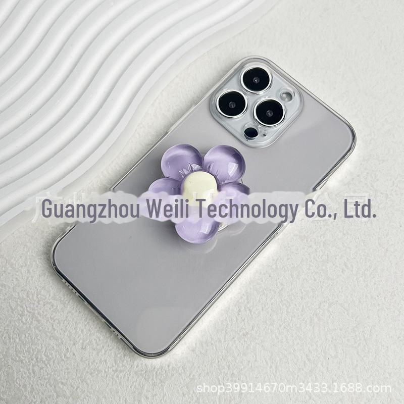 

Подставка для телефона в виде цветка карамельного цвета - регулируемая и портативная фиолетовый