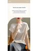 Cross2025 Women's One-Shoulder Ice Silk Summer T-Shirt