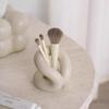 Kreativer Seilknoten Keramik Zahnbürstenhalter Nordische Badezimmeraccessoires Aufbewahrung Schlafzimmer Schminktisch Bürstenhalter Make-up