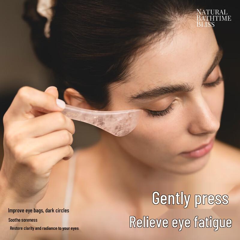 

KRRAMEL Pink Crystal Facial Guasha Tool