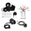 Electric Bicycle Conversion Kit 24V 1000W Brushed Controller Thumb Throttle Switch and Headlamp Kit