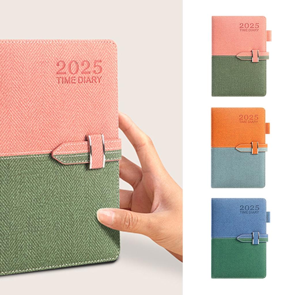 Kalendár 2025, 365-dňový plánovač, Manuál efektivity času, Kalendárový zápisník s popruhmi