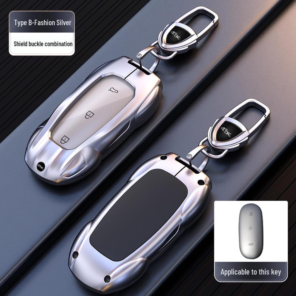 Li Auto L7/L6/L8/L9 Mega Key Protective Cover: High-End Car Key Case with Buckle