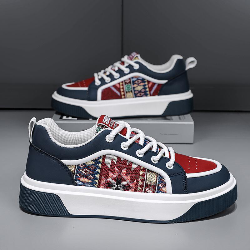 Men's Shoes Spring and Autumn Versatile Sports Casual Board Shoes Pilot Leather Shoes Lightweight Soft Soles Trendy Shoes Fashion Versatile Internet