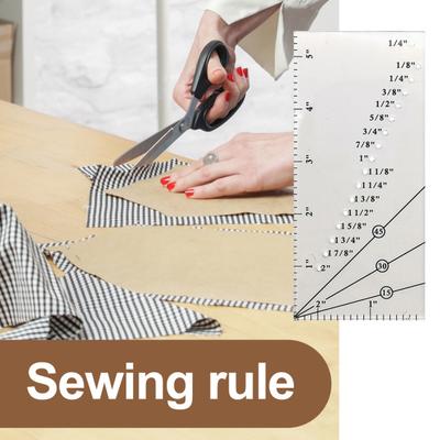 Acrylic Sewing Ruler 15/30/45 Degrees Precise Scale Professional DIY Sewing Craft
