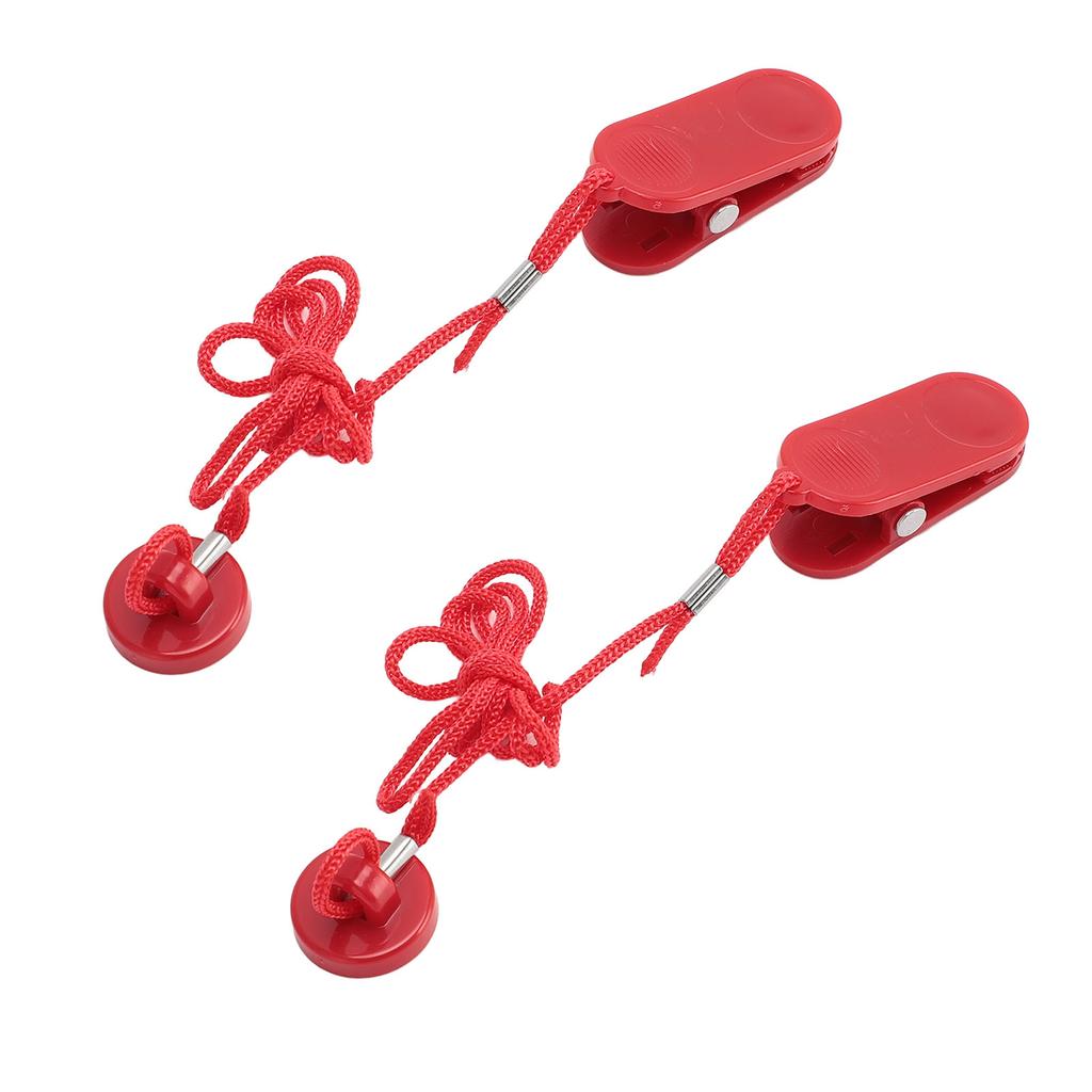 2PCS Treadmill Safety Key Magnetic ABS Portable Treadmill Security Lock Emergency Stop Accessory for Fitness 22mm