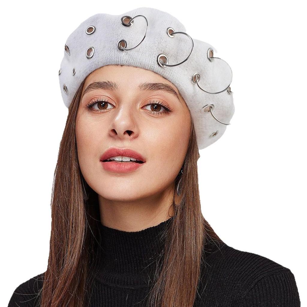 Damen Europäischer & Amerikanischer Koreanischer Stil Herbst/Winter Retro Baskenmütze