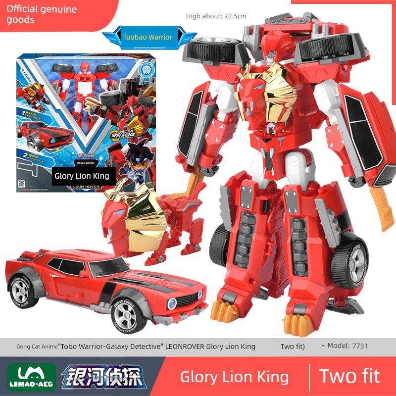 

Оригинальный Тобот Tobot Воин Игрушка Детектив 4 Галактическая Звезда Душа Король И Хэ Синь Душа Меха Король Конг Сумка-тележка LEONROVER s Two Fits, Glory Lion King 7731