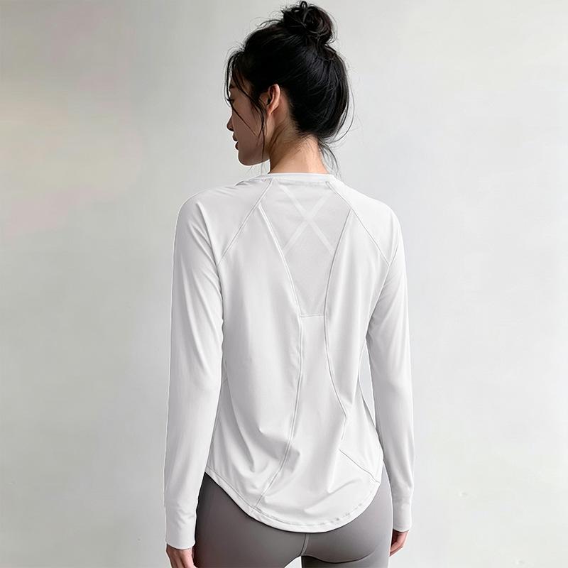 Women's High-End Short-Sleeve Sport T-Shirt & Fitness Set - Breathable, Quick-Drying Yoga and Running Wear