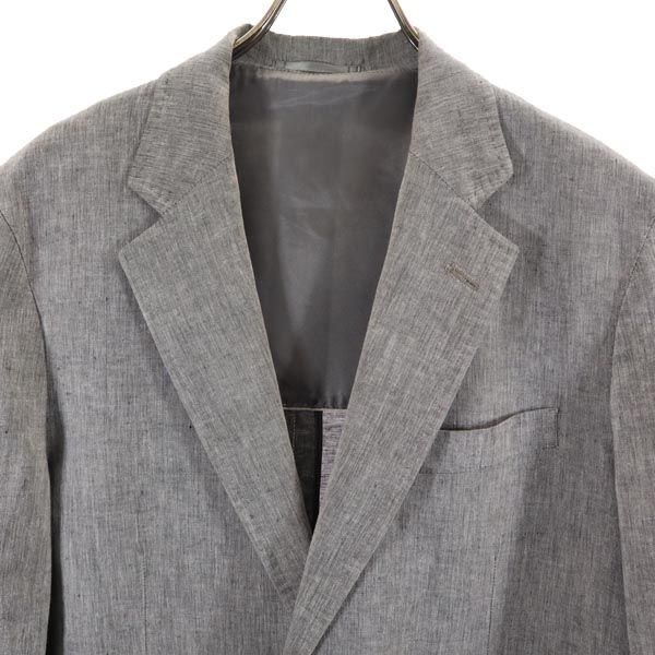 Lanvin Made In Japan Linen Blend Tailored Jacket B46 Gray Men's Used
