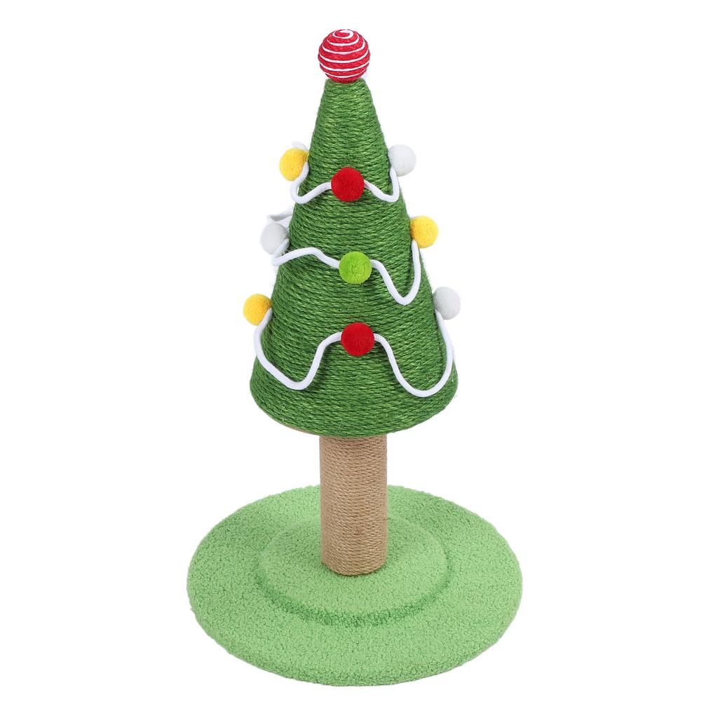 Cat Scratching Post Xmas Tree Style Sisal Protect Furniture Stable Structure Cat Tree Scratch Post for Home Indoor