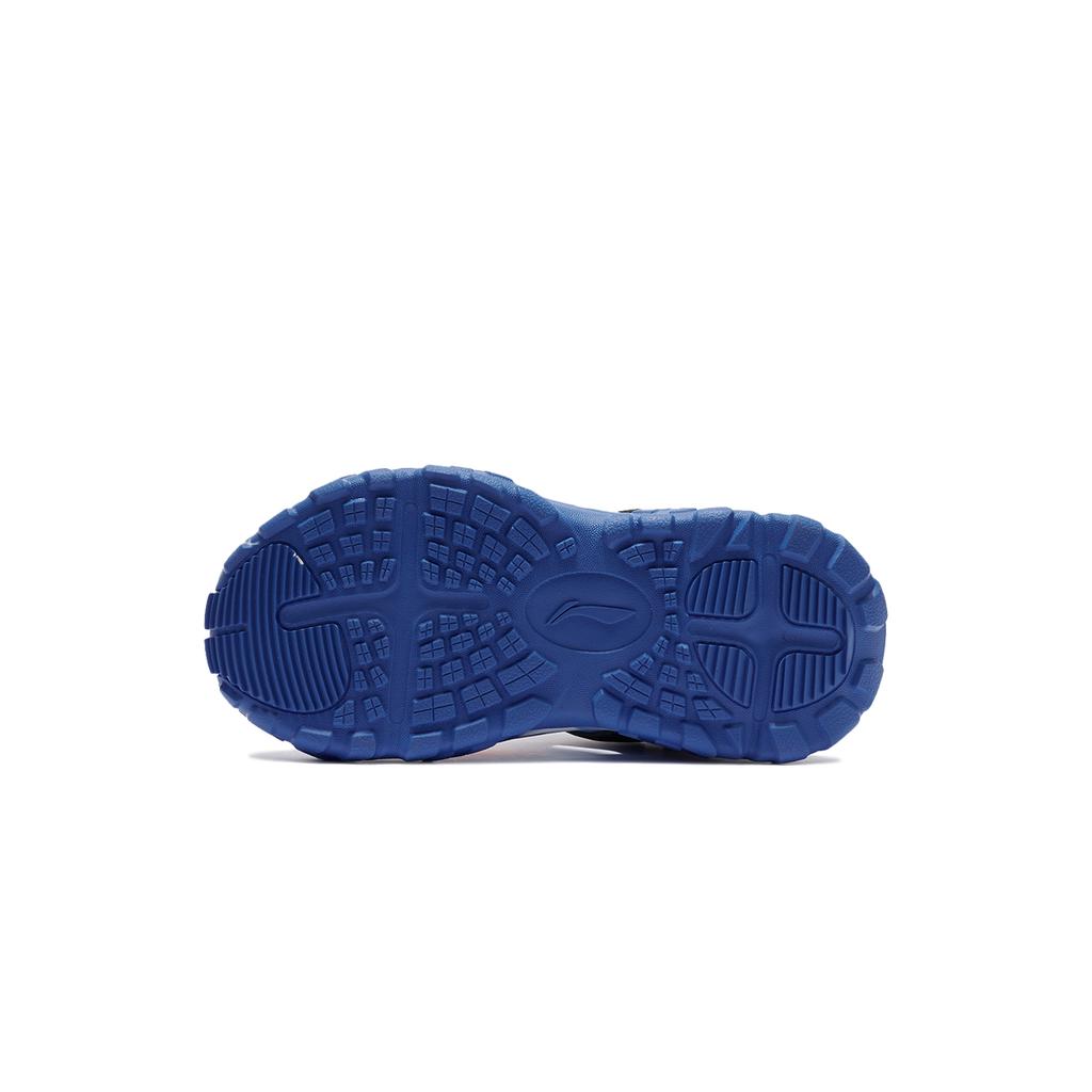 Li Ning Kids Sports Lifestyle Series Synthetic Leather Fabric Versatile Fashion Shoes Breathable Low-Top Sandals Kids sandals Blue YKKS016-11