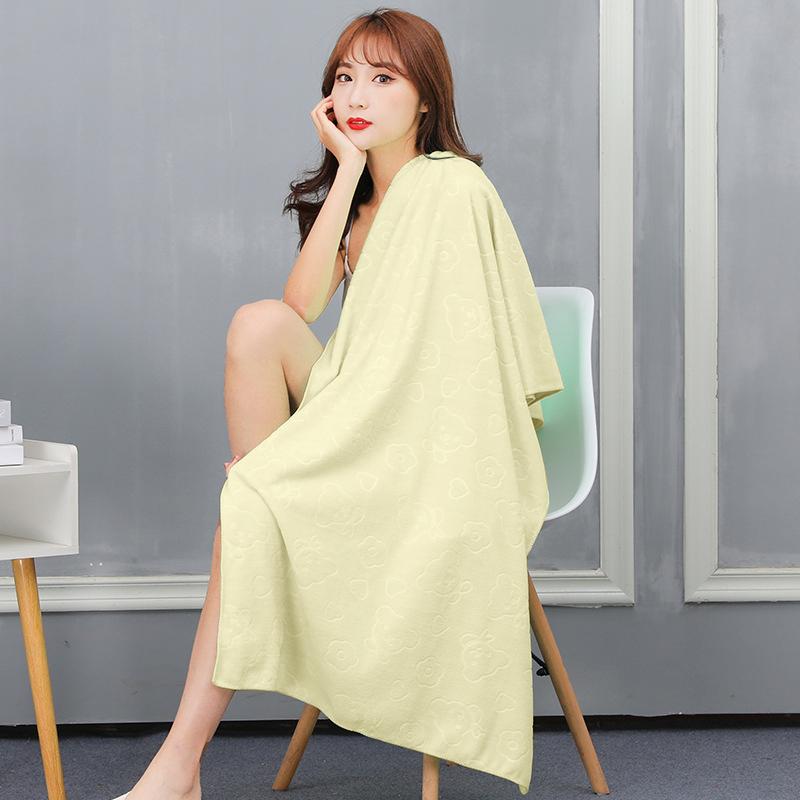 

70x140cm Bath Towel Luxury Microfibe Absorbent Quick-Drying Super Large Bath Towel Soft Hotel Bath Towel To Wear Bath Towel 70x140cm жовтий