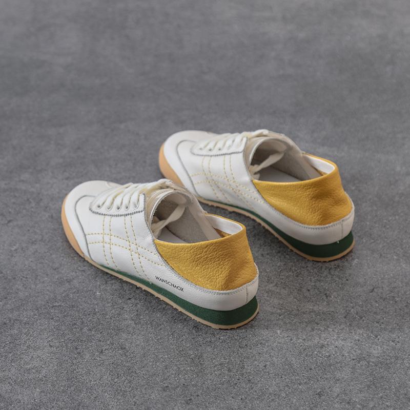 

Summer Forrest Gump two wear soft leather little white shoes women s super soft new soft sole soft surface women s shoes summer light 35 жовтий