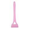 Rückenhaar-Trimmer Manuelles Rasieren Ergonomischer Langer Griff Rückenhaar-Entferner mit 8 Trimmerköpfen für Männer Rosa
