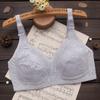 New Bra Middle-aged and Elderly Steel-rimless Bra Large Size Thin Big Chest Thin Sponge-free Mother Bra