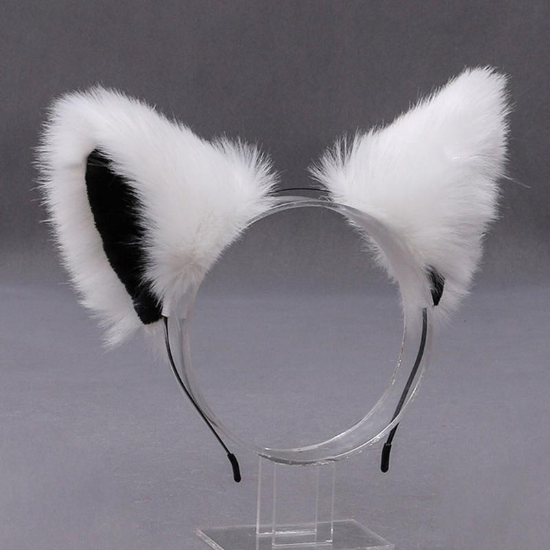 Fuchs Katze Ohr Plüsch Haar Hoops Cosplay Flauschigen Plüsch Haarband Stirnband Frauen Mädchen Maskerade Party Headwear Haar Zubehör