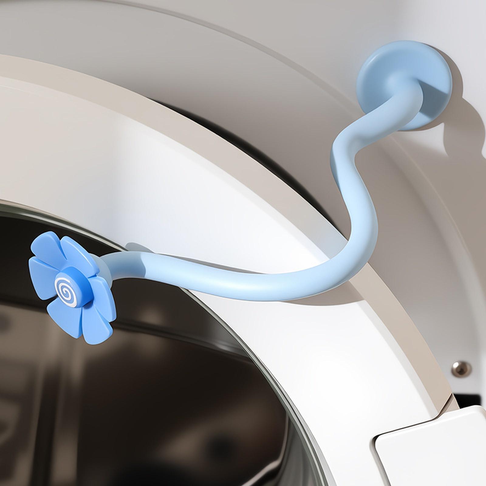 

Washing Machine Door Stopper Support Bracket Magnetic Fixing Clip Ventilation Holder for Front Load Drum Washer Prevents Door Falling one size синій