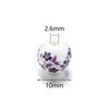 50Pcs 10mm Round Ceramic Beads Colorful Plum Blossom Sunflower Pattern Loose Porcelain Beads For DIY Bracelet Necklace Jewelry