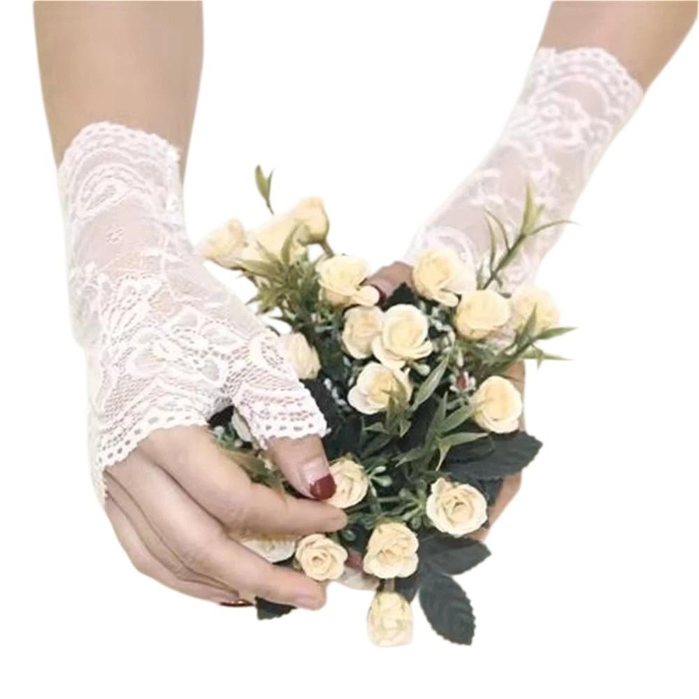 Summer Thin Style Half-finger Gloves UV Protection Sun Protection Gloves Driving Riding