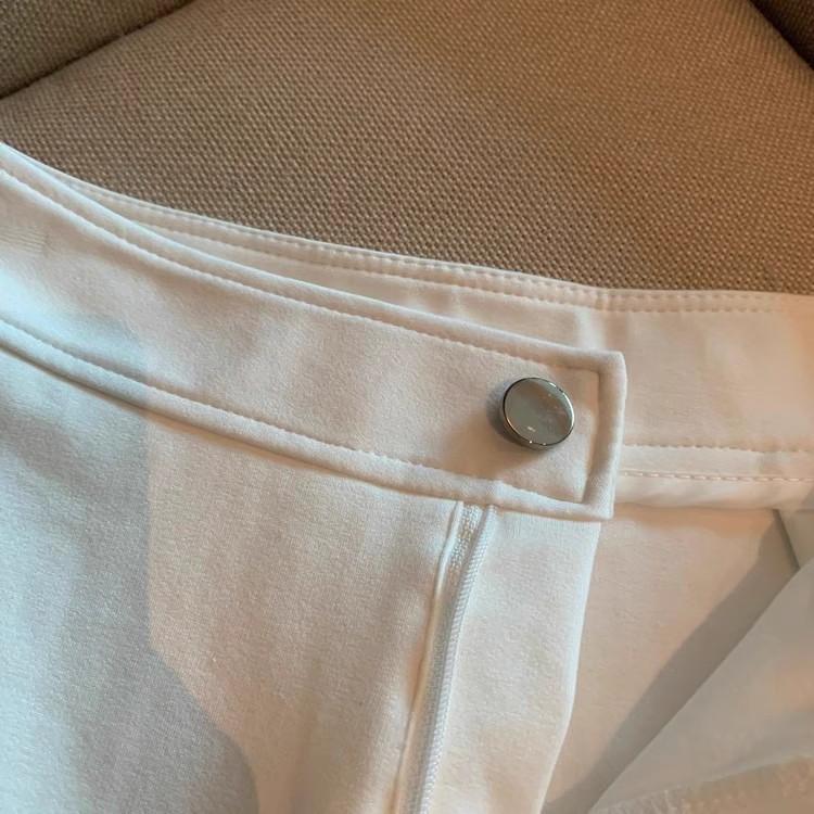 Women's High-Waist Elastic White Shorts - Sexy, Casual, Trendy Spring/Summer/Autumn Wear