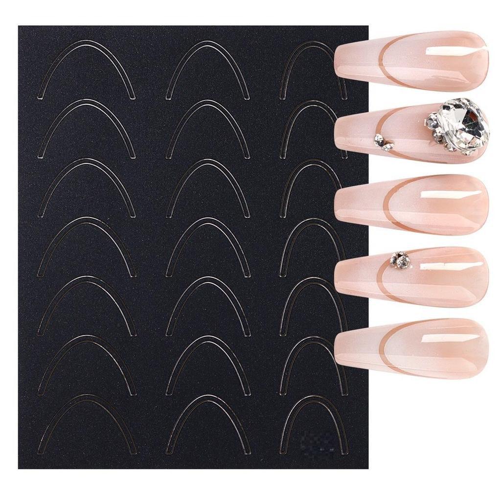 French Nail Sticker Schmetterling Herz Stern Design Klebefolie Slider Decals Nail Art Sticker Maniküre Dekorationen