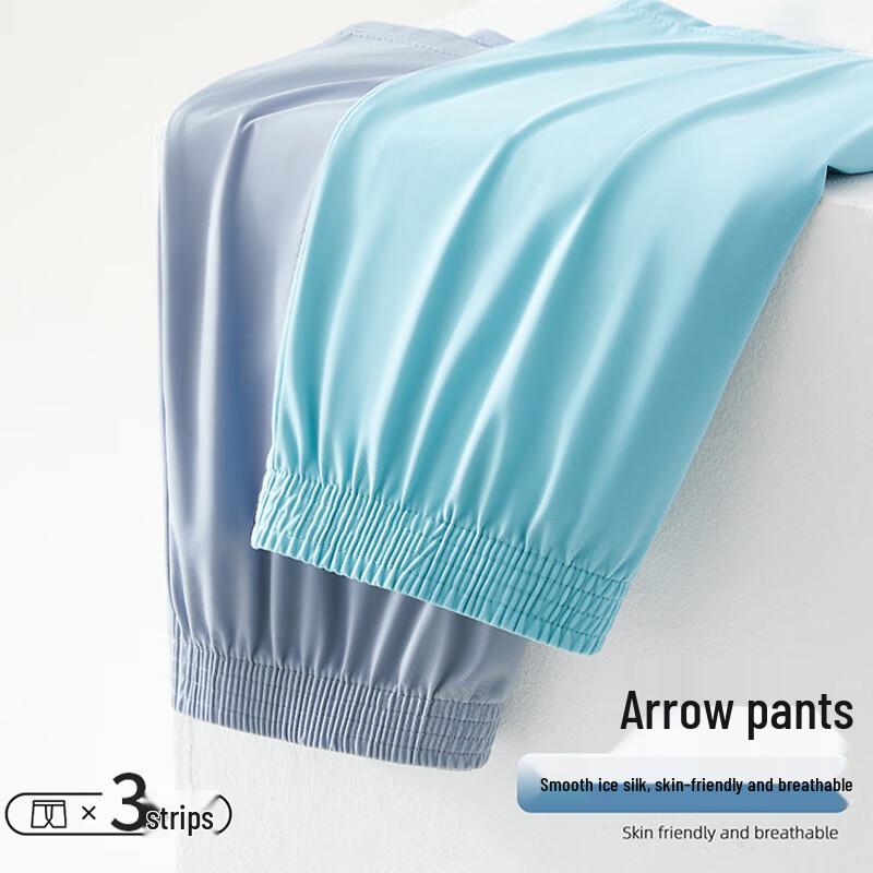 Langsaha Men's Ice Silk Boxer Shorts