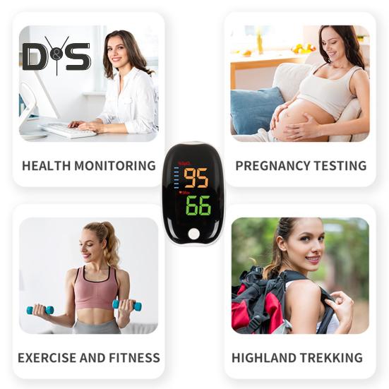 Nieinwazyjny monitor pulsoksymetru krwi Cyfrowy wyświetlacz Dokładne odczyty Bardzo precyzyjny Przenośny Łatwy w użyciu Zasilany bateryjnie Miernik pulsoksymetru