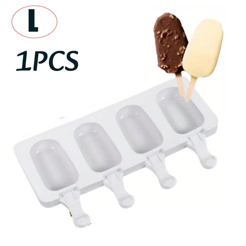 Silicone Ice Cream Popsicle Mold Combination With Ice Cream Stick DIY Chocolate Dessert Maker Ice Cube Tray Mold Homemade Tools