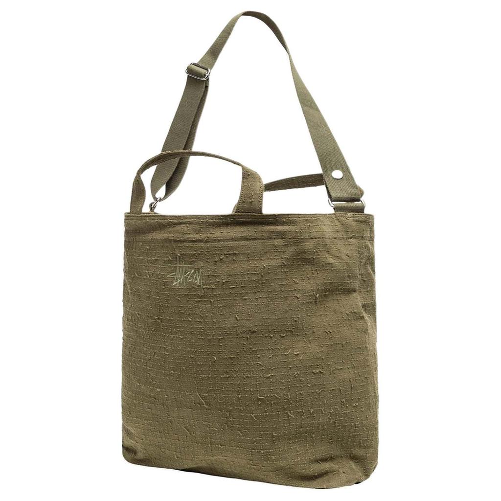 New Stussy Cotton Canvas Handbag, Shoulder Bag, Crossbody Bag Regular Unisex Olive 134270-OLIV