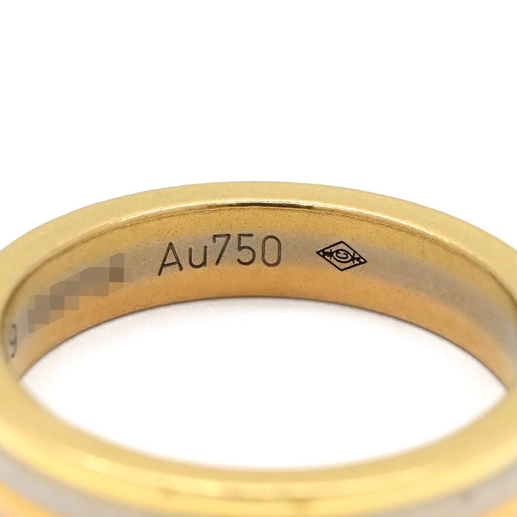 Cartier B4052200 Louis Cartier VendomeRing ring K18WG/18K Yellow Gold #9(JP Size) Array