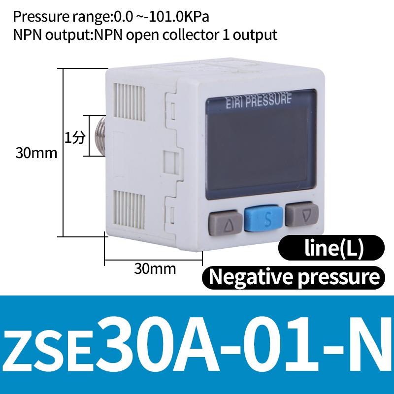 ZSE / ISE30A Pneumatic High-Precision Electronic Digital Display Pressure Switch ISE30A-01-N-L ZSE30A-01-P-L ZSE30AF-01-A