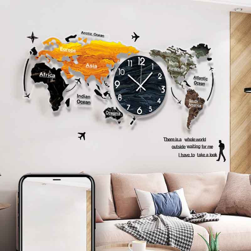 Luxury Led Silent Wall Clock Battery Powered Large Digital Wall Clock Wall Decoration Products Living Room Furniture for Rooms