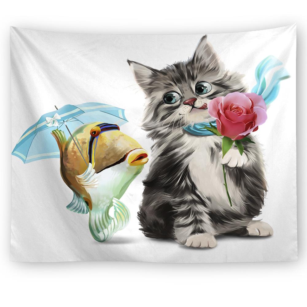 Grenzüberschreitende neue originelle Weihnachts-Tierheim-Tapisserie, Wandbehänge, Strandtücher und Teppiche