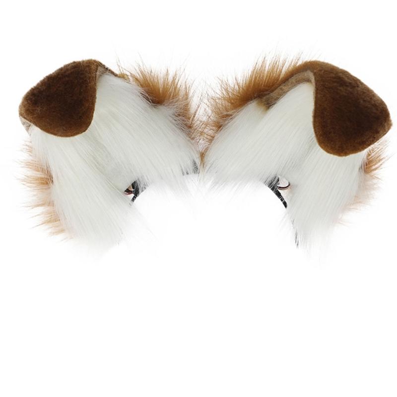 

Adult Teens Cosplay Puppy Ear Shape Headband Electric Moving Ear Hair Hoop Makeup Rechargeable Cosplay Headpieces