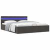 VidaXL Hydraulic Storage Bed Frames with LED Upholstered Bed Double Bed Adult Bed Storage Bed Bedroom Home 285605