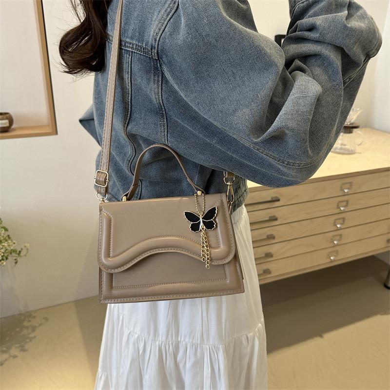 Chic Casual Small Square Bag 2024 Spring New Fashionable Shoulder Bag Trendy Handbag