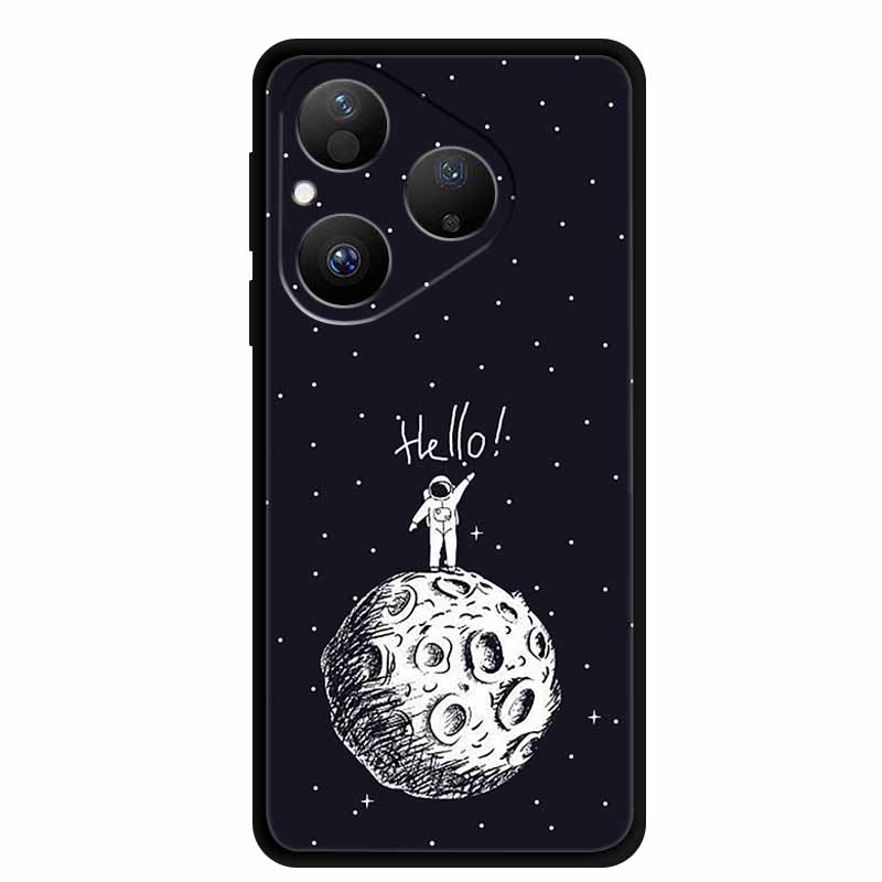 For Huawei Pura 80 5G Case Pura80 Coque Black Silicone Soft Back Cover Case For Huawei Pura 80 2025 Phone Case HED-LX9 Funda Bag
