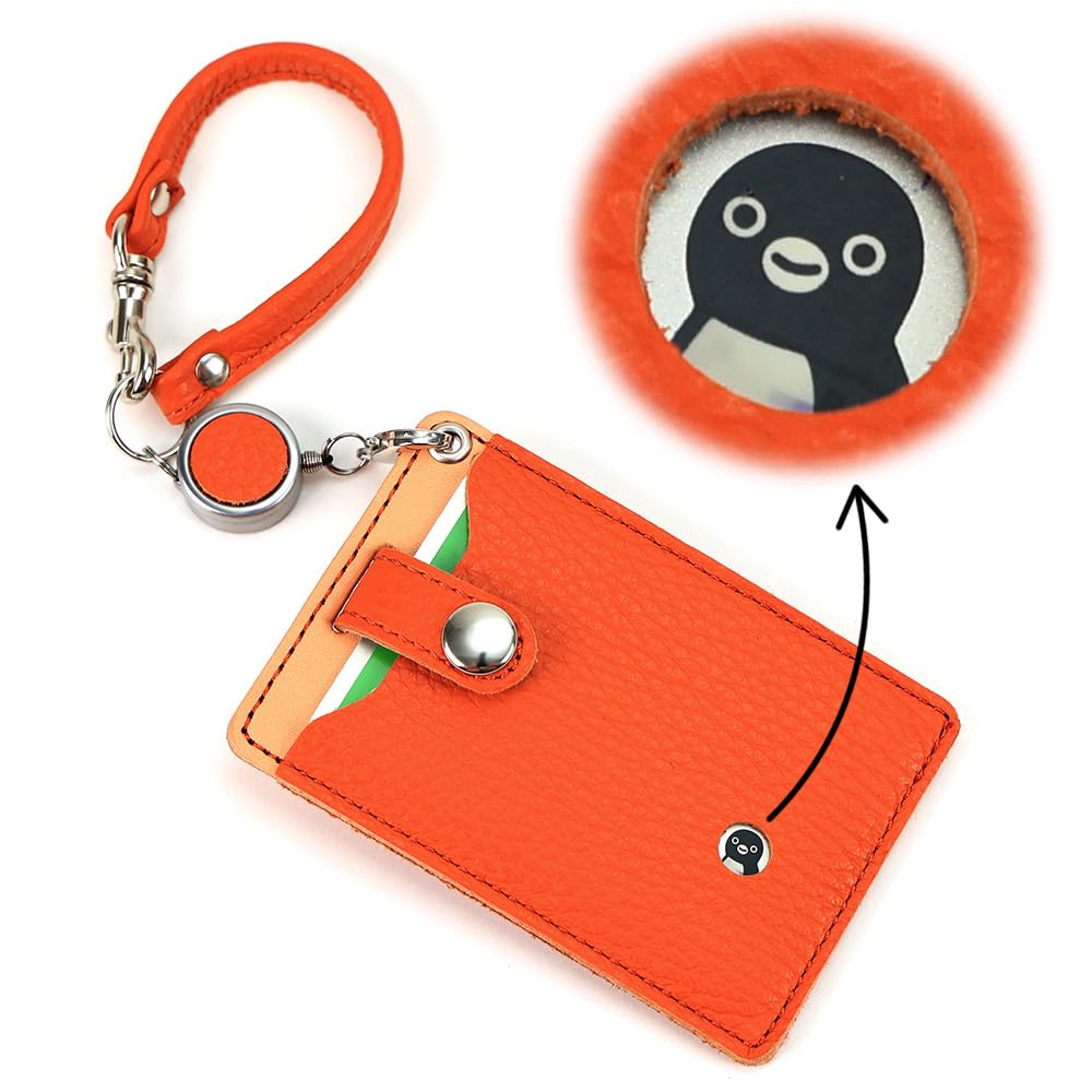 AGILITY Affa Italian Shrink Leather Pass Case with Light Blue "Pisto" Reel,