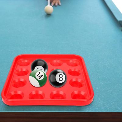 16přihrádkový úložný podnos na kulečníkové koule pro pool a snooker