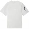 Ss25 Logo Ribbed Crew Neck Drop Shoulder Arm Zipper Pocket Short Sleeve T-Shirt Men T-Shirt K1S152100004S0115-V0041