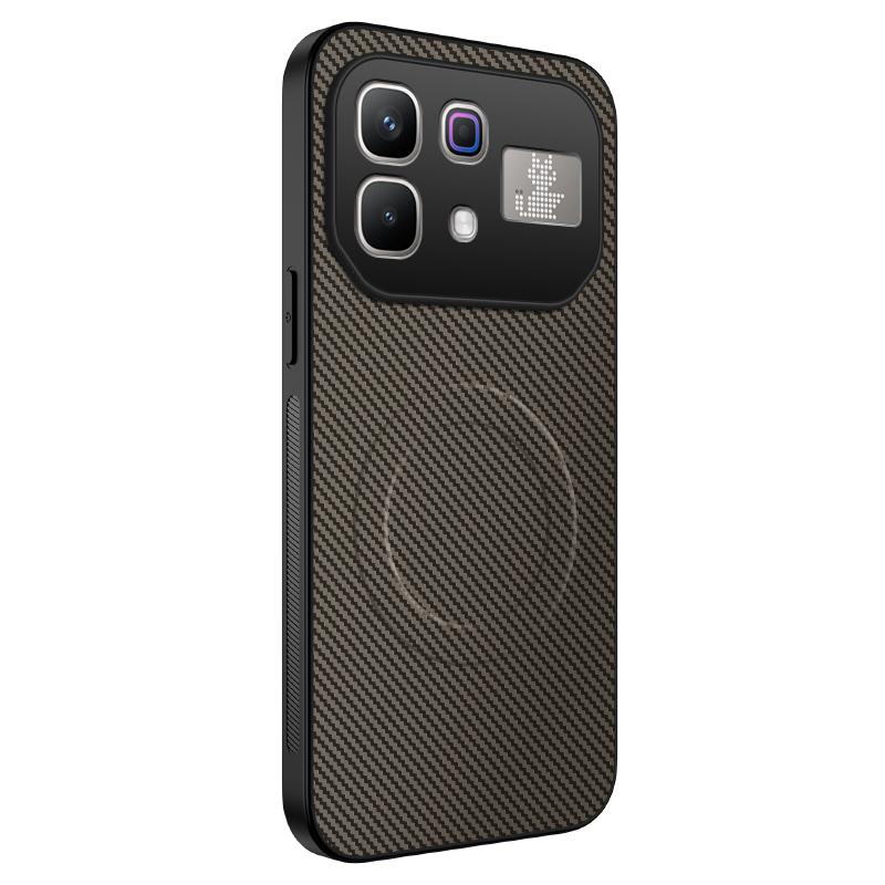 

Для Infinix Note 60 Pro 5G Чохол для телефону з вуглецевого волокна для Magsafe Бездротова зарядка Захист камери Жорстка кришка для Infinix Note60 Infinix note 60 5G