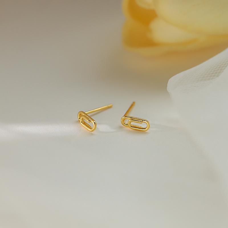 Gold Color Silver Plated Mini Butterfly Heart Stud Earrings For Women Cartilage Helix Tragus Piercing Jewelry Gift