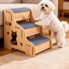 Dog Climbing Stairs Stable Wood Pet Sturdy for Senior Dogs