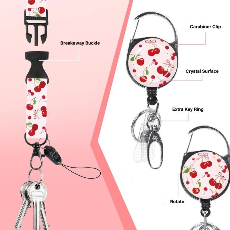 Neck Lanyard with Card Sleeve Retractable ABS Badge Sleeve With Quick Sliding Card Protectors Water Resistant Card Case