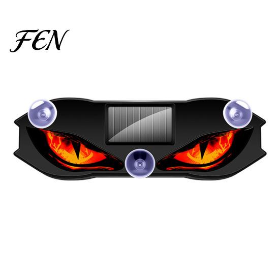Universal Car Lighting Kit Solar Devil Eyes Light for Windshield, Window Warning Sign with Three Smart Modes, Automotive Ambient Kits LED Digital